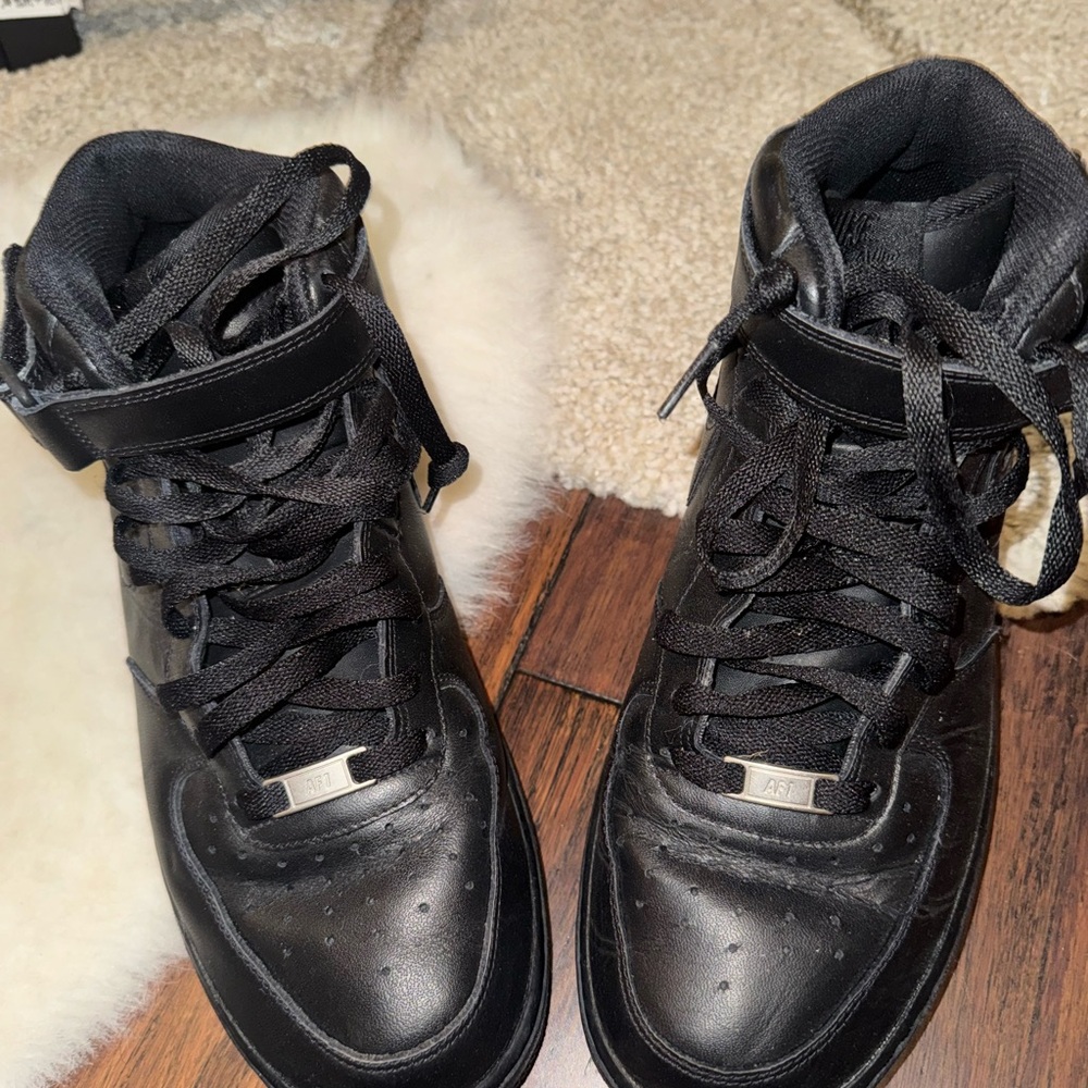 Black High-Top Sneakers